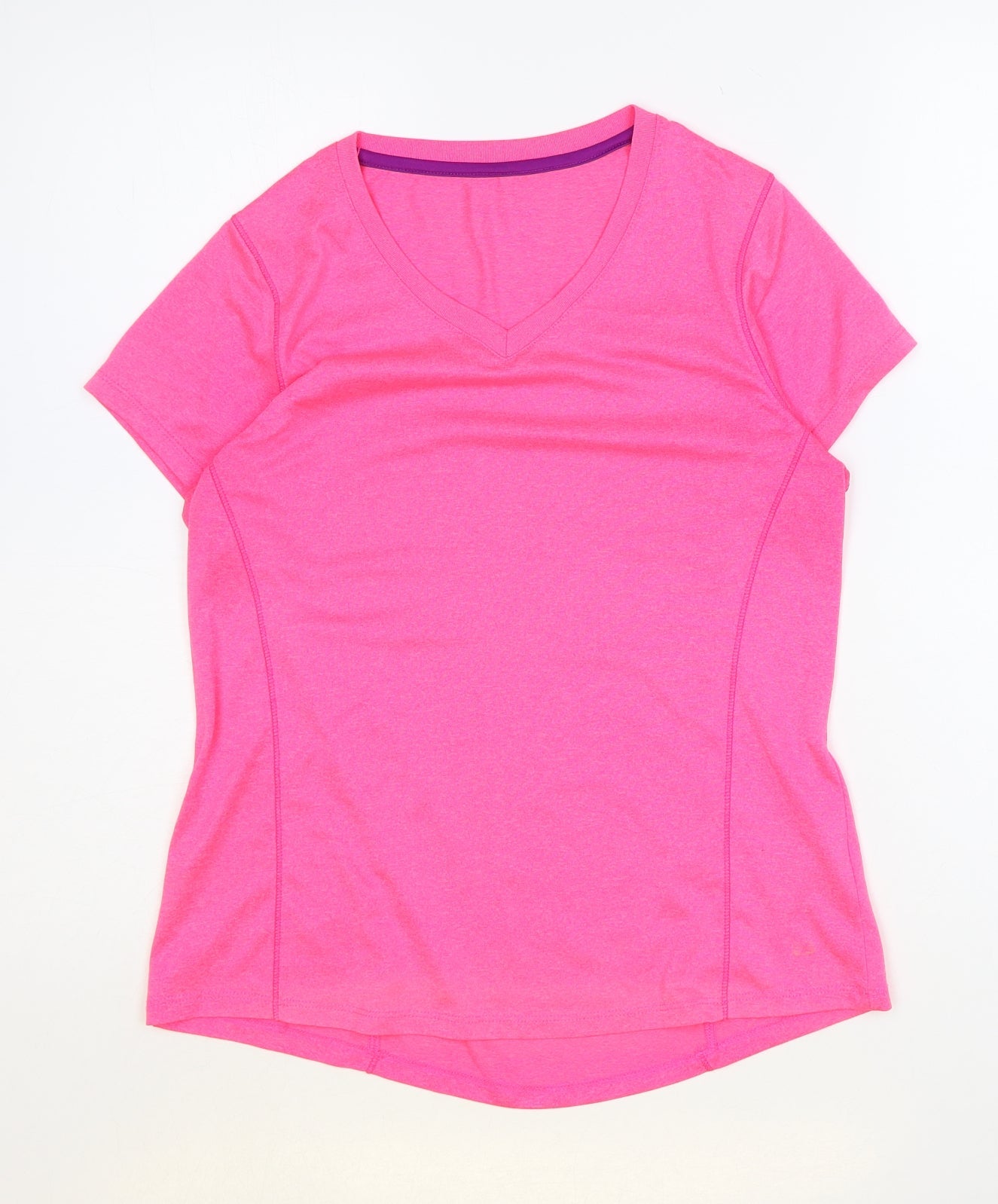 Womens UK Size S Preworn Pink Basic T-Shirt