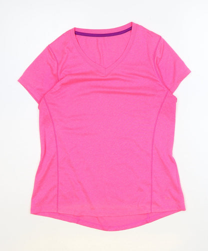 Womens UK Size S Preworn Pink Basic T-Shirt