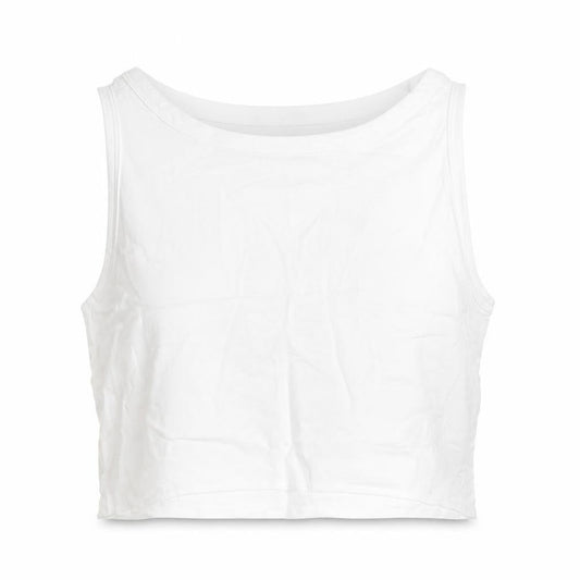 Womens UK Size 6 Primark White Cropped Tank
