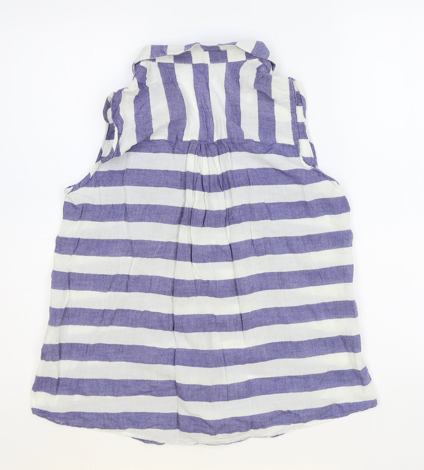 Womens UK Size XS Zara Blue Basic Button-Up