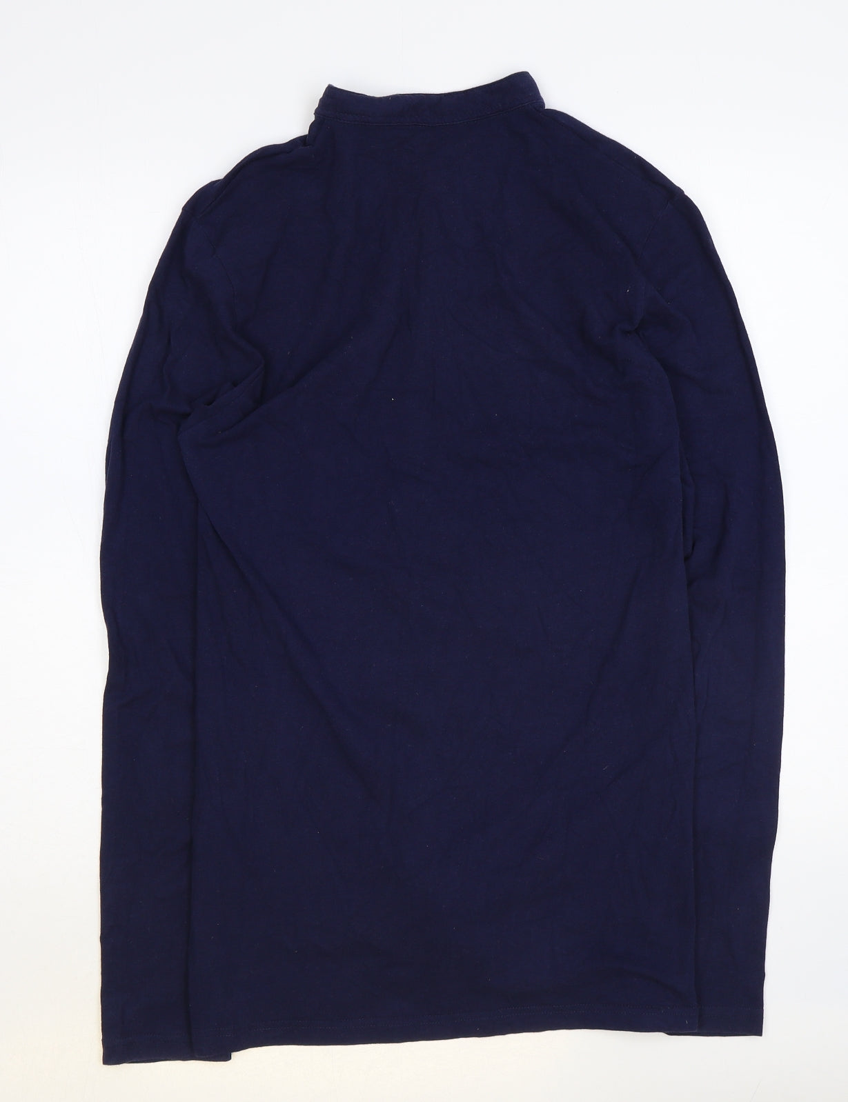 Mens UK Size M Boohoo Blue  Button-Up Long Sleeve Casual Shirt