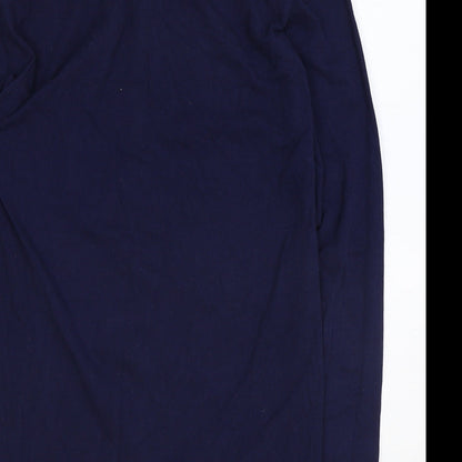 Mens UK Size M Boohoo Blue  Button-Up Long Sleeve Casual Shirt