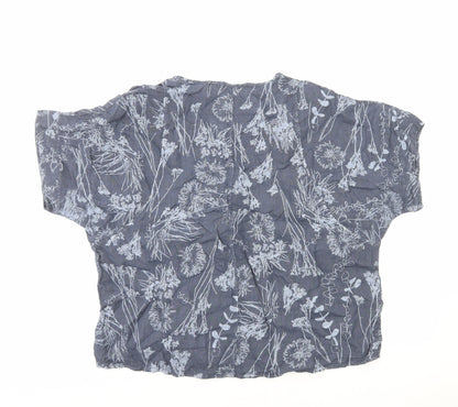 Womens UK Size M Adini Blue Basic T-Shirt