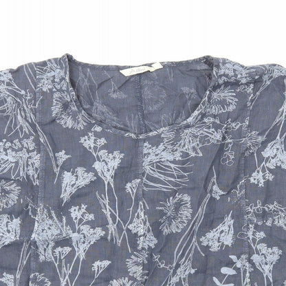 Womens UK Size M Adini Blue Basic T-Shirt