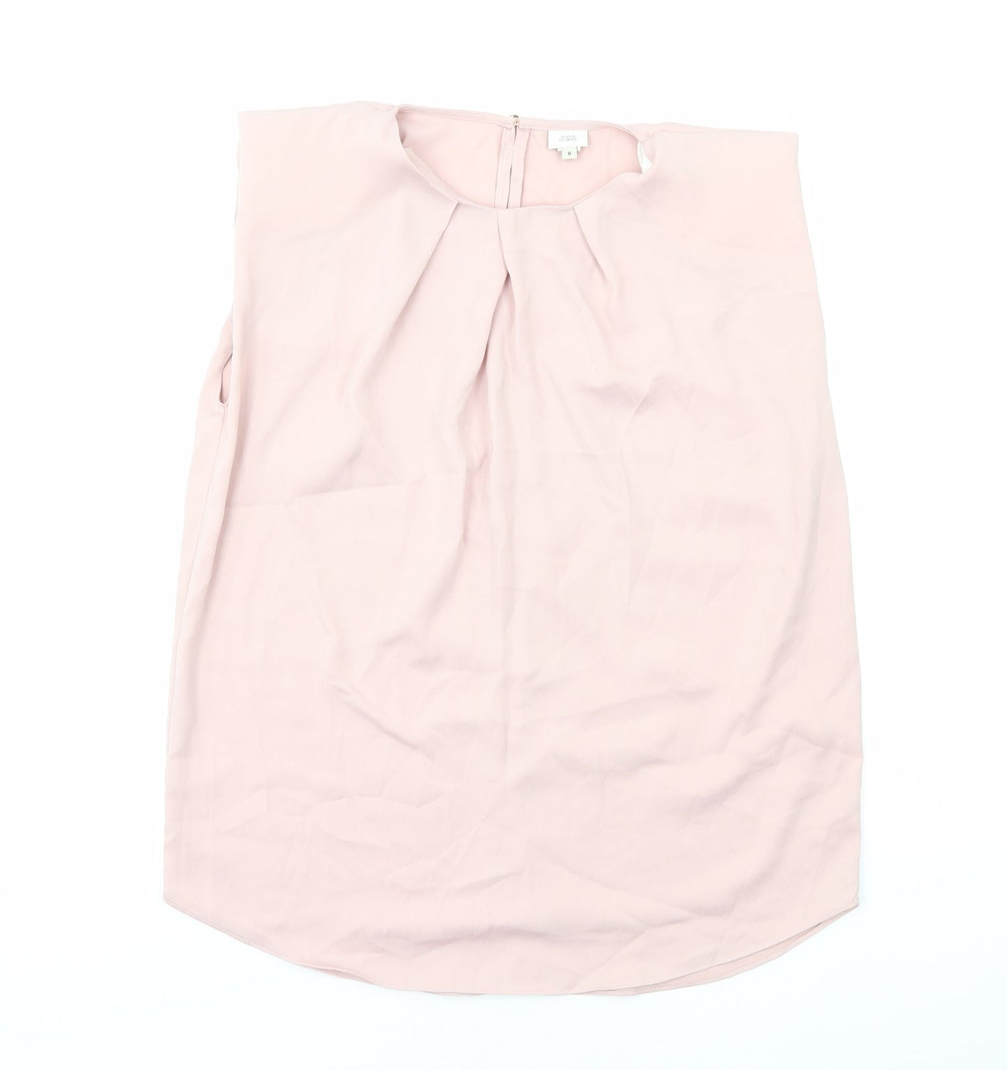 Womens UK Size 8 River Island Pink Basic Blouse