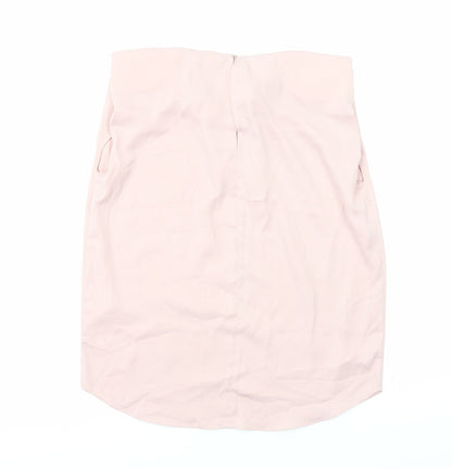 Womens UK Size 8 River Island Pink Basic Blouse