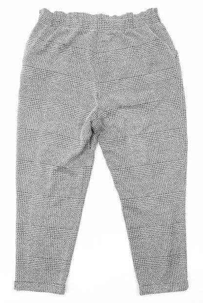 Womens UK Size XL Preworn Regular Fit Dress Pants Grey Trousers