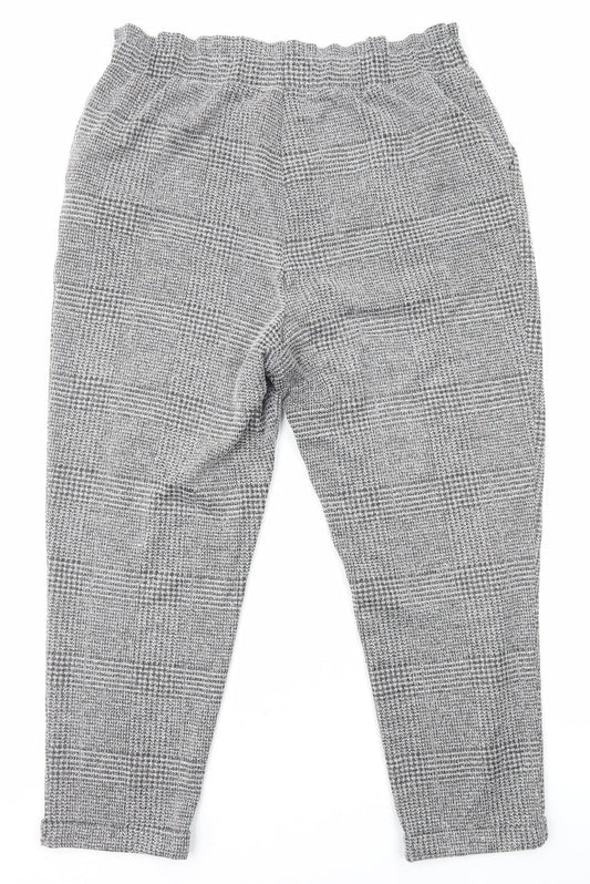 Womens UK Size XL Preworn Regular Fit Dress Pants Grey Trousers