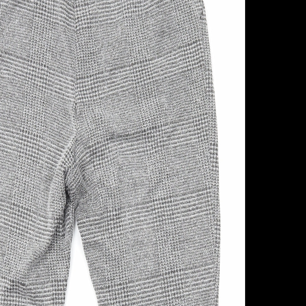 Womens UK Size XL Preworn Regular Fit Dress Pants Grey Trousers