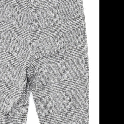 Womens UK Size XL Preworn Regular Fit Dress Pants Grey Trousers