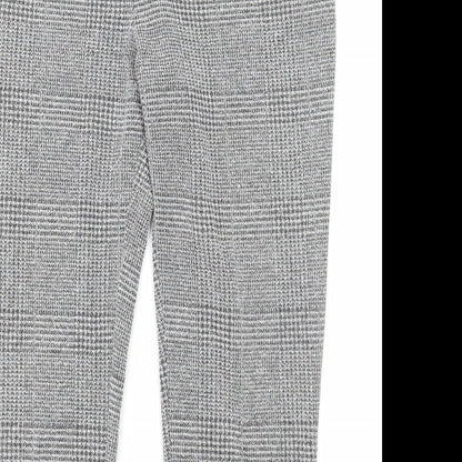 Womens UK Size XL Preworn Regular Fit Dress Pants Grey Trousers