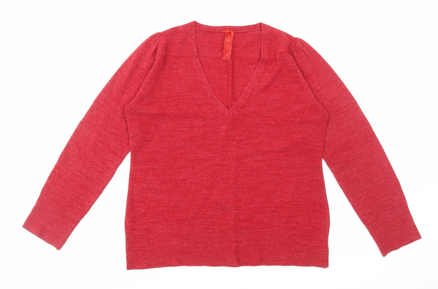 Womens UK Size 18 E-vie Red Pullover Jumper