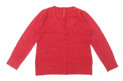 Womens UK Size 18 E-vie Red Pullover Jumper