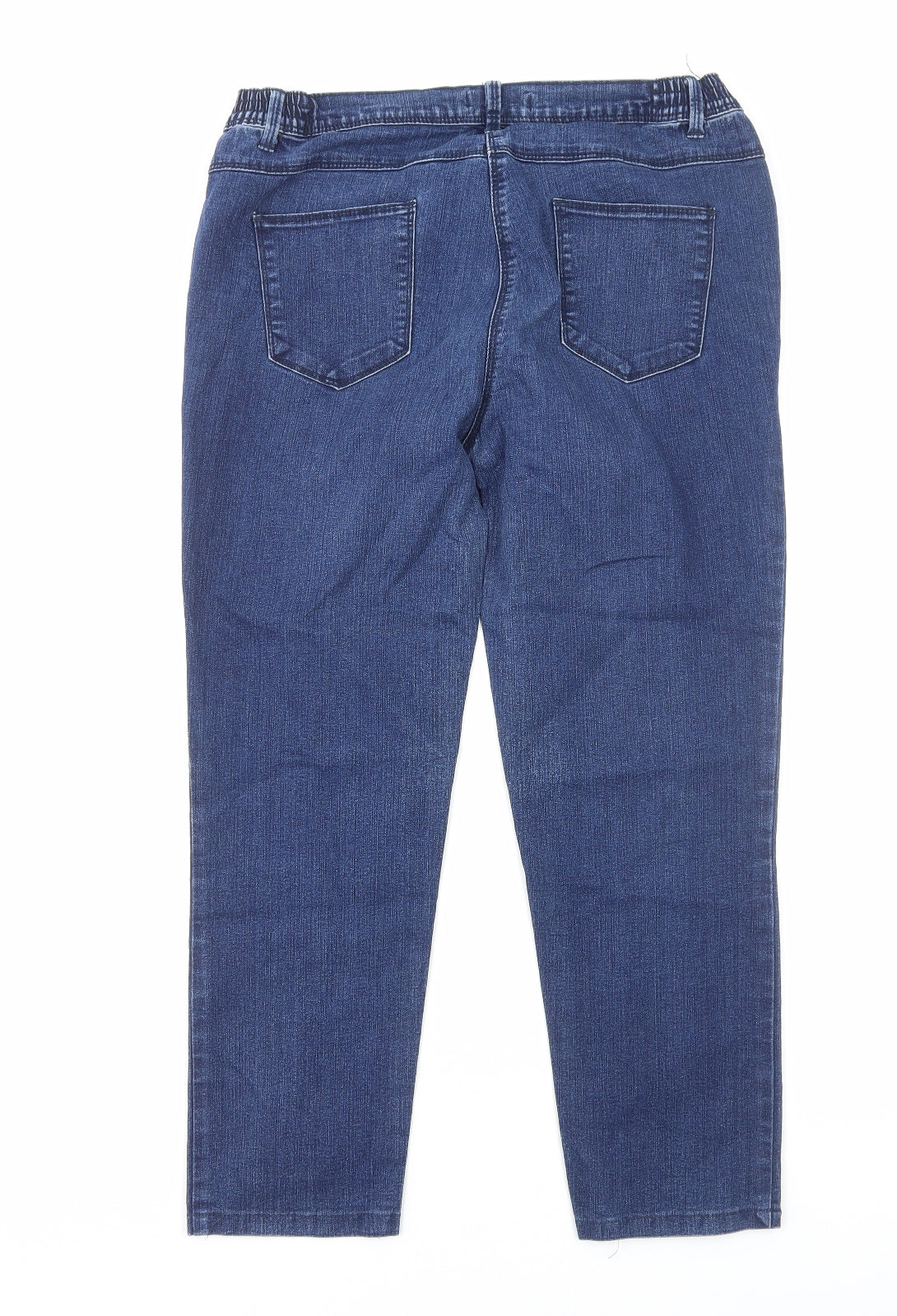 Womens UK Size 14 Preworn Regular Fit Skinny Blue Jeans