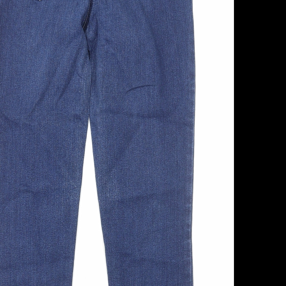 Womens UK Size 14 Preworn Regular Fit Skinny Blue Jeans