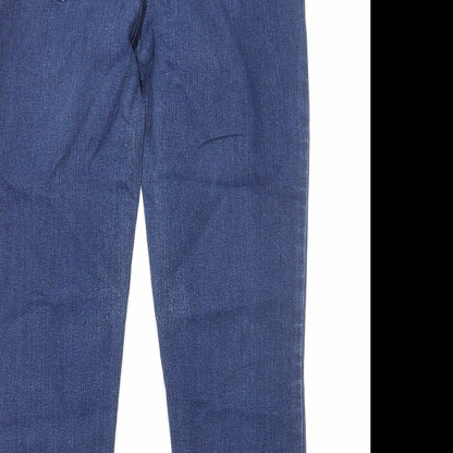 Womens UK Size 14 Preworn Regular Fit Skinny Blue Jeans