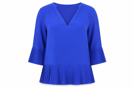Womens UK Size 14 Capsule Blue Basic Blouse