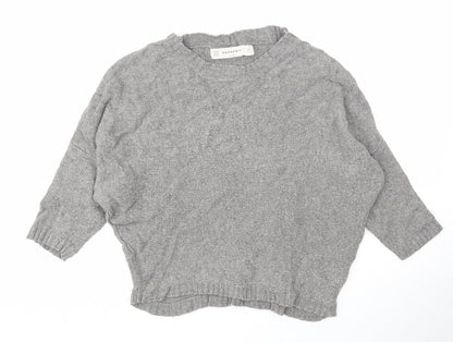 Womens UK Size M Zara Grey Pullover Jumper
