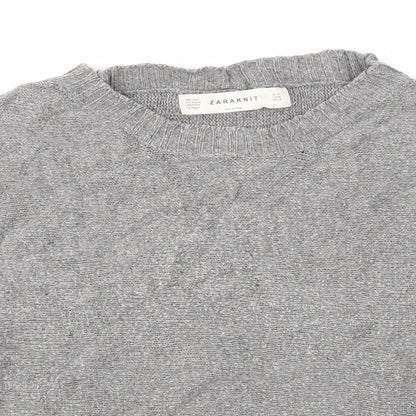 Womens UK Size M Zara Grey Pullover Jumper