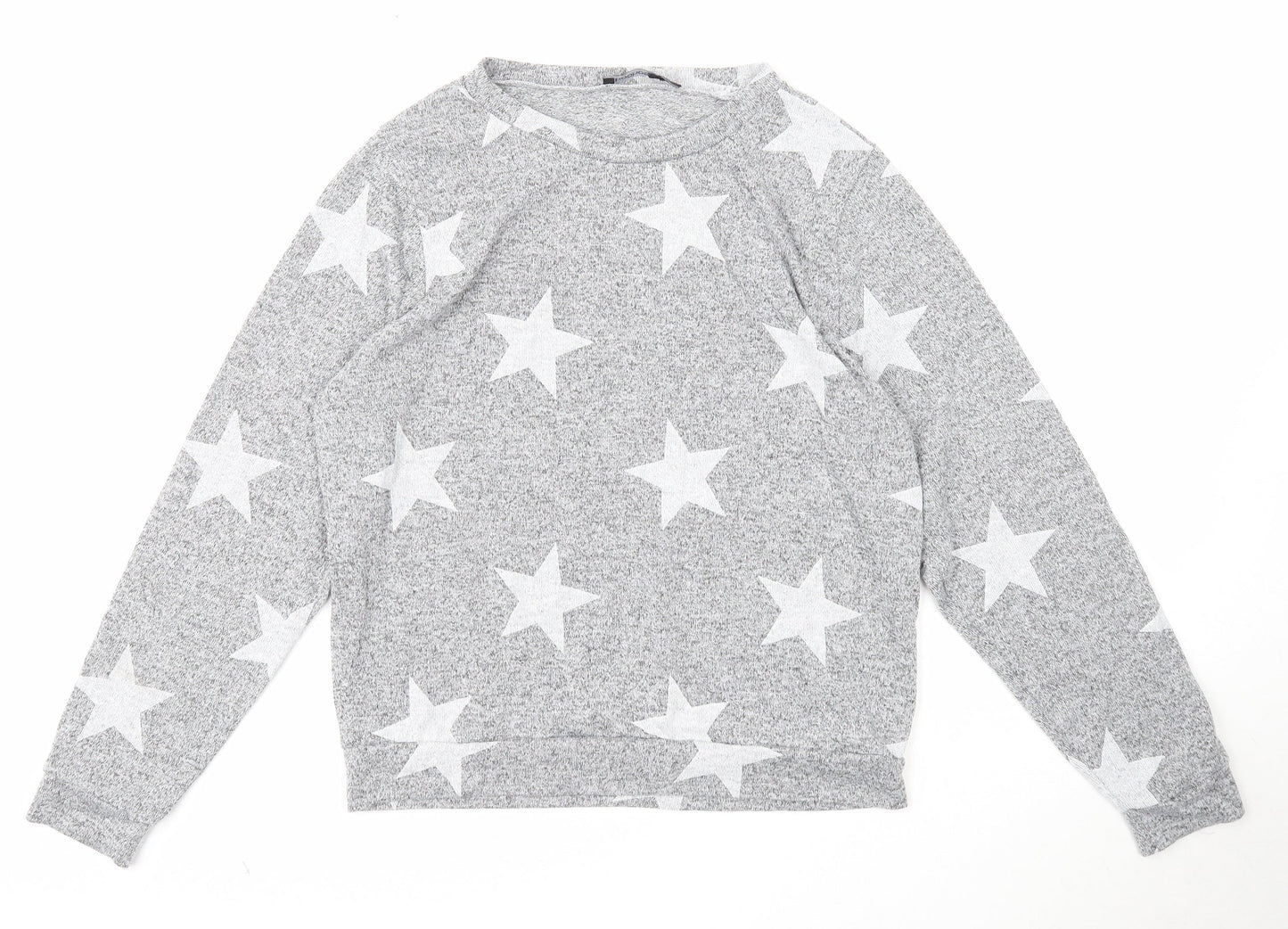 Womens UK Size M Boohoo Grey Pullover Jumper