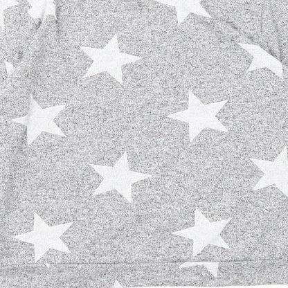 Womens UK Size M Boohoo Grey Pullover Jumper