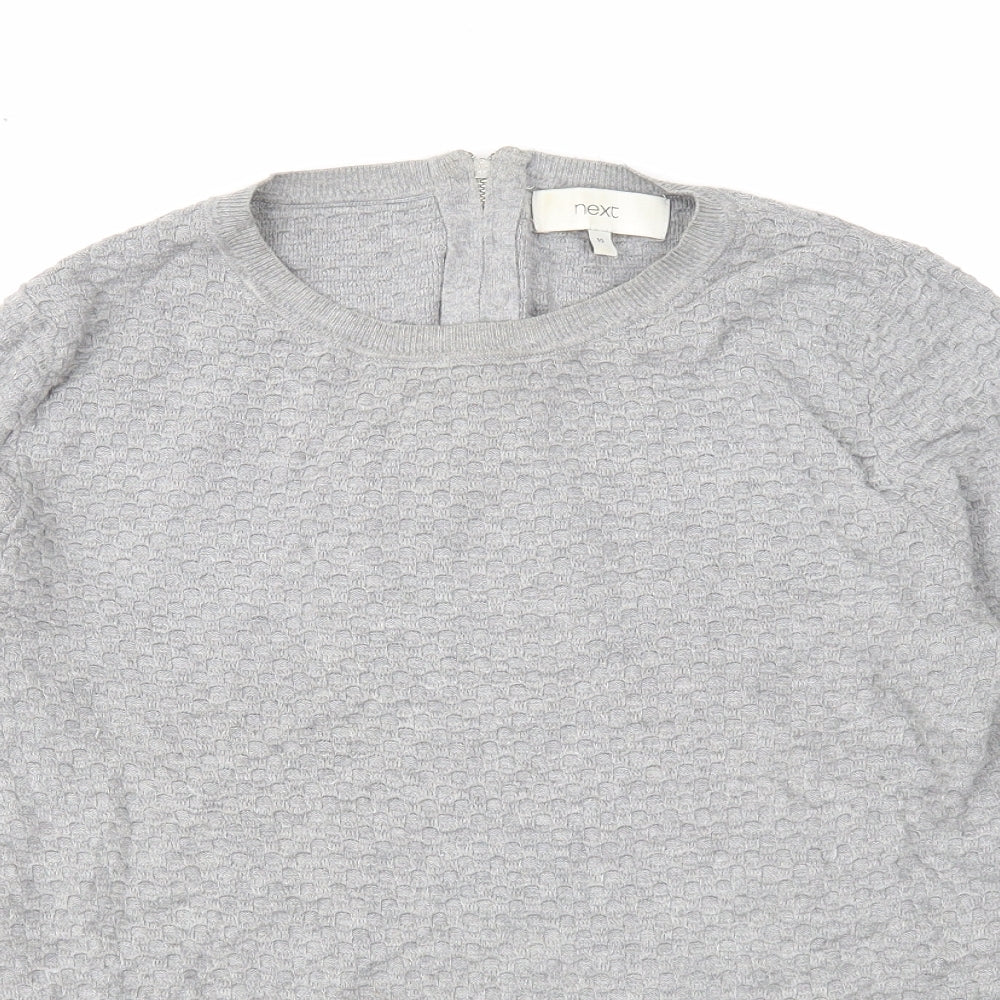 Womens UK Size 10 NEXT Grey Pullover Jumper