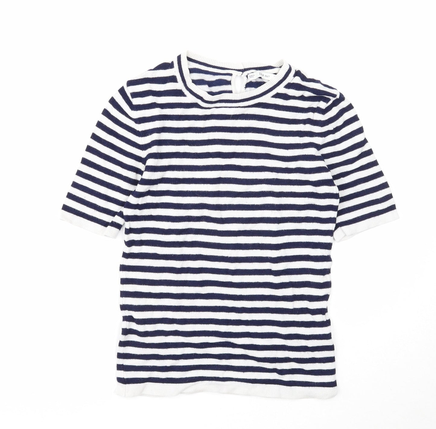 Womens UK Size S Zara White Pullover Jumper