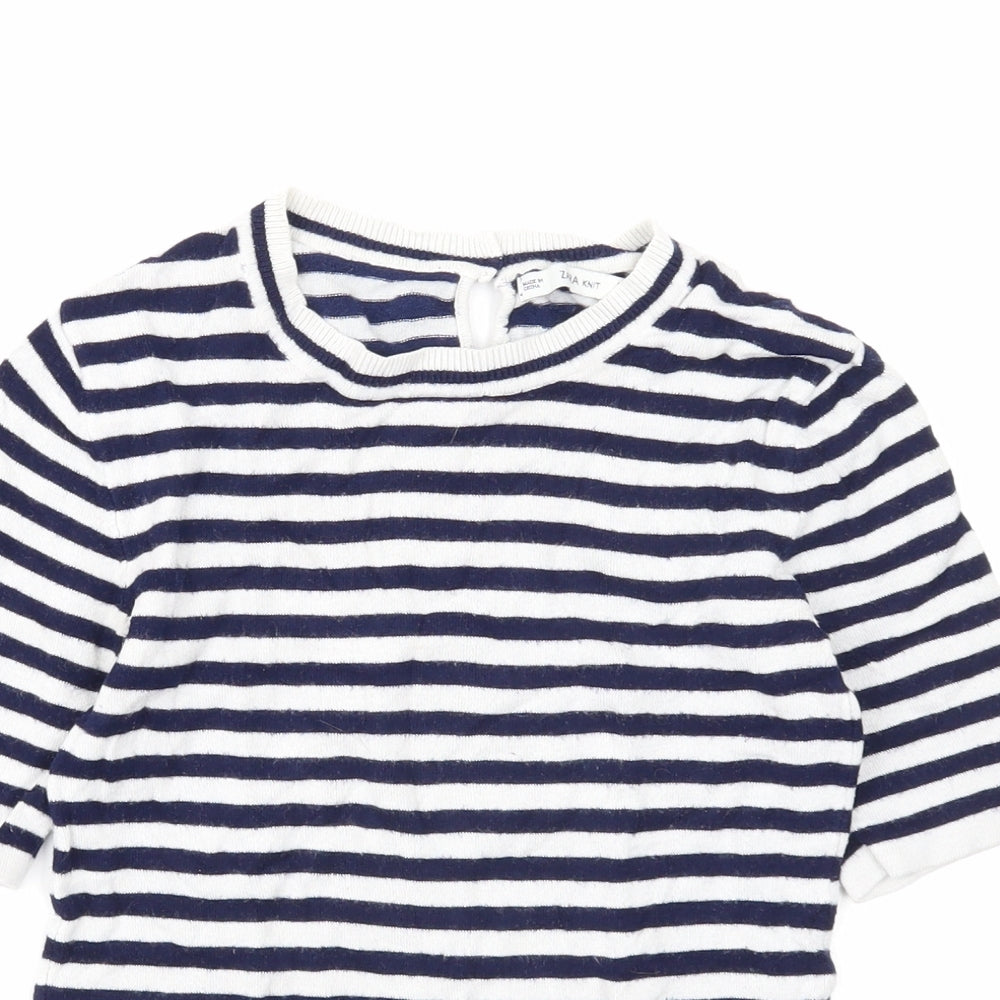 Womens UK Size S Zara White Pullover Jumper