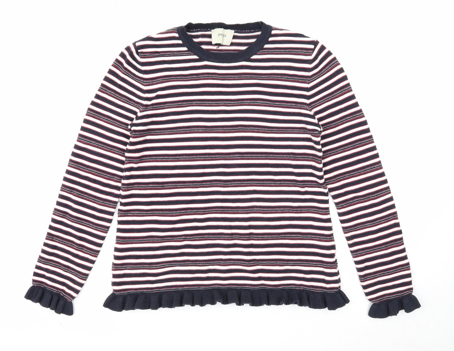 Womens UK Size 8 Papaya Multicoloured Pullover Jumper