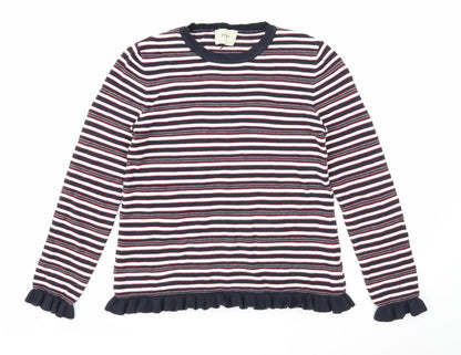 Womens UK Size 8 Papaya Multicoloured Pullover Jumper