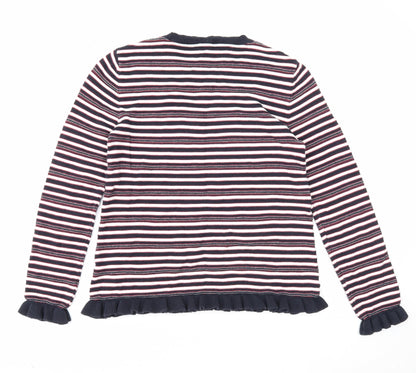 Womens UK Size 8 Papaya Multicoloured Pullover Jumper
