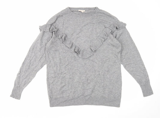 Womens UK Size XS H&M Grey Pullover Jumper