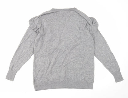 Womens UK Size XS H&M Grey Pullover Jumper
