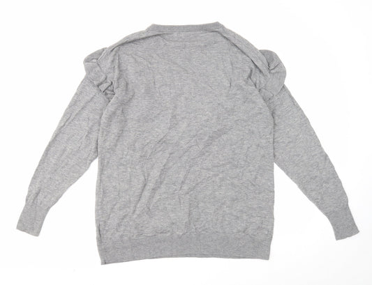 Womens UK Size XS H&M Grey Pullover Jumper
