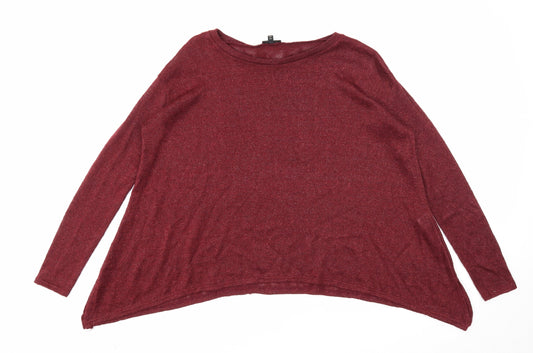 Womens UK Size 8 River Island Purple Pullover Jumper