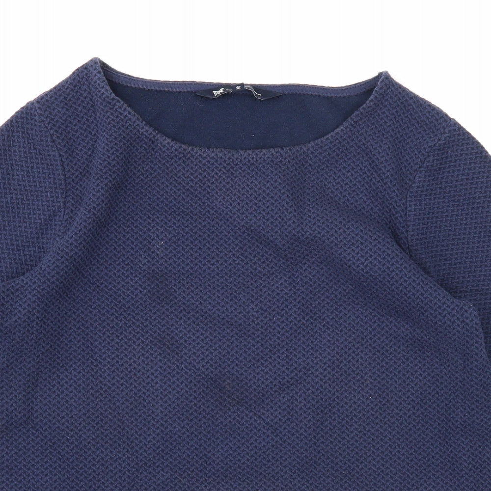 Womens UK Size 10 Crew Clothing Blue Pullover Jumper