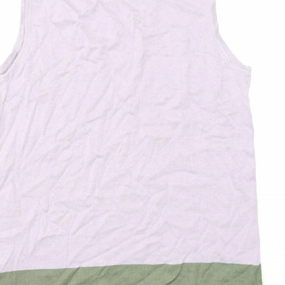 Cotton Traders Womens Multicoloured Viscose Basic Tank Size 14 V-Neck