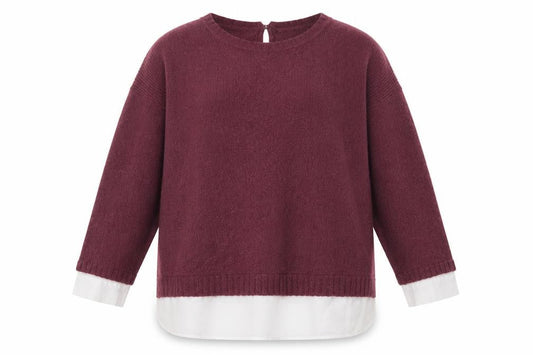 Peacocks Womens Pink Round Neck Cotton Pullover Jumper Size XL