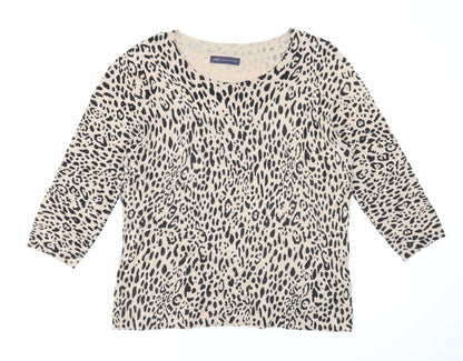 Womens UK Size 16 Marks and Spencer Beige Pullover Jumper