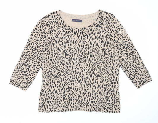 Womens UK Size 16 Marks and Spencer Beige Pullover Jumper