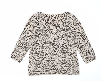Womens UK Size 16 Marks and Spencer Beige Pullover Jumper