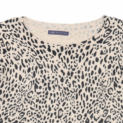 Womens UK Size 16 Marks and Spencer Beige Pullover Jumper