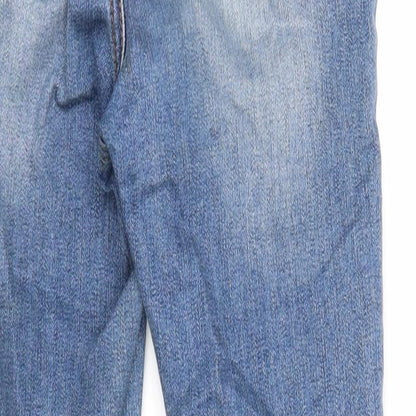 Denim & Co. Womens Blue Cotton Skinny Jeans Size 6 Regular Zip