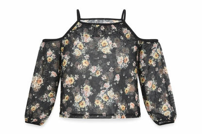 Womens UK Size 10 New Look Black Basic Blouse