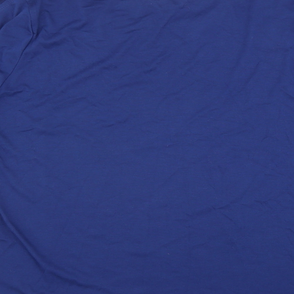 Womens UK Size L Preworn Blue Basic Blouse