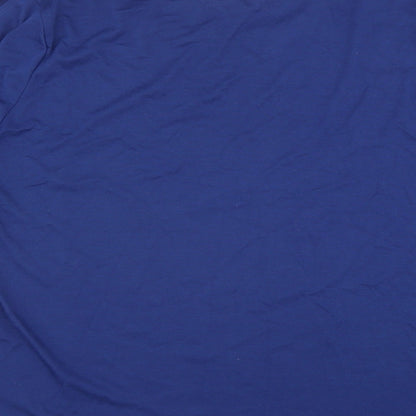 Womens UK Size L Preworn Blue Basic Blouse