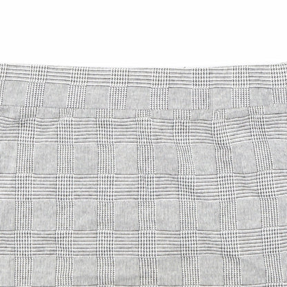 New Look Girls Grey Geometric Polyester A-Line Skirt Size 12-13 Years Regular Zip