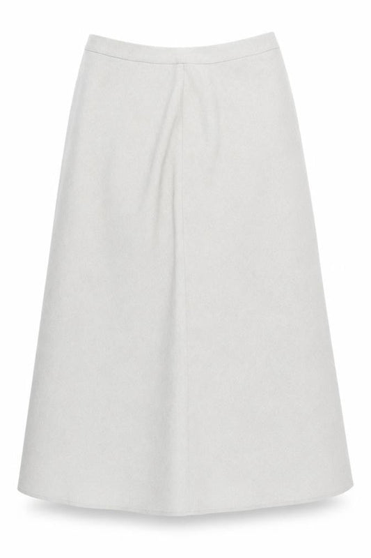 Topics Womens Beige Polyester Swing Skirt Size 10 Zip