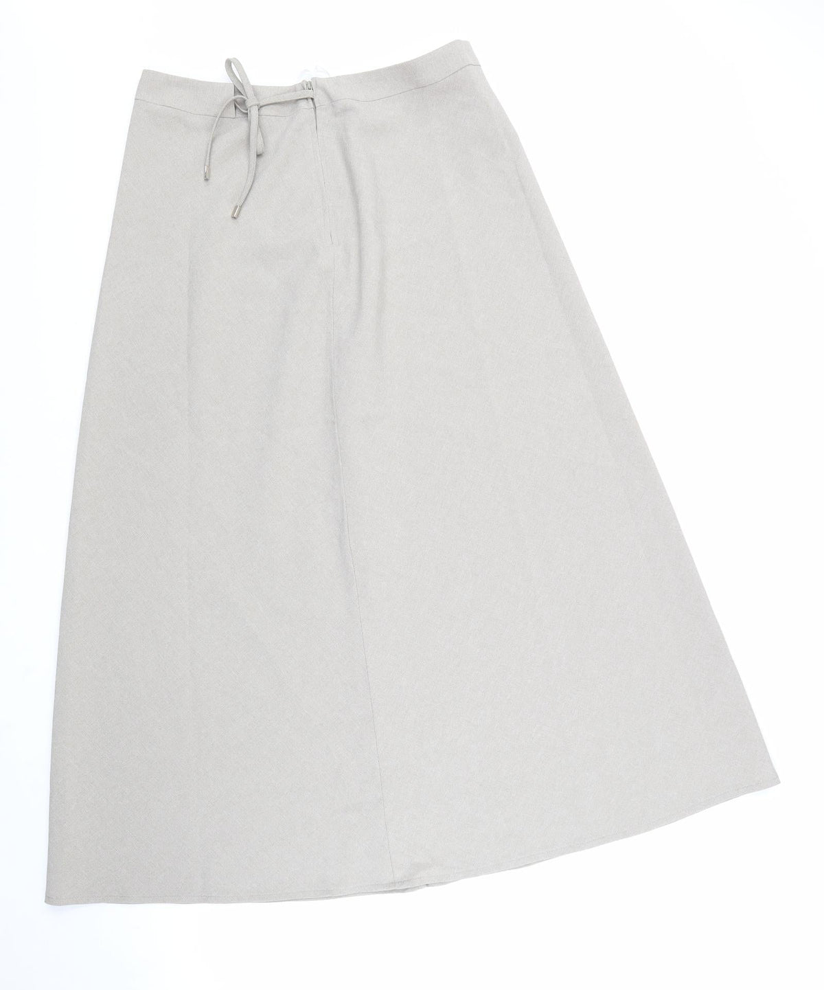 Topics Womens Beige Polyester Swing Skirt Size 10 Zip