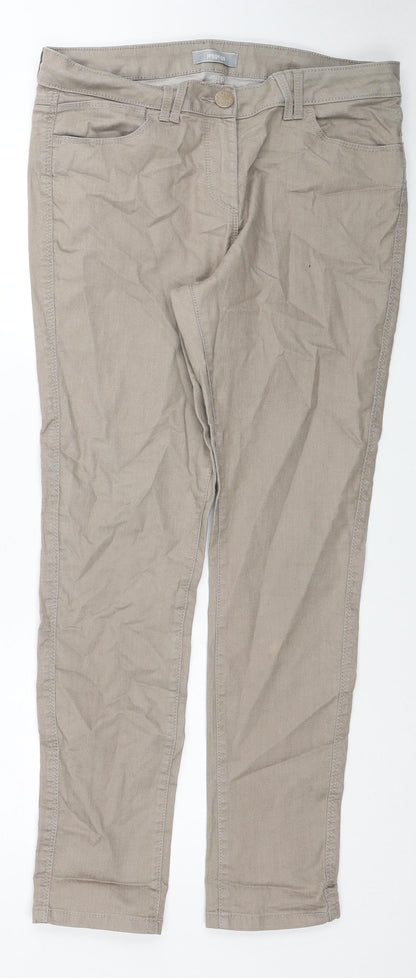 Womens UK Size 34 in Preworn Regular Fit Skinny Brown Jeans